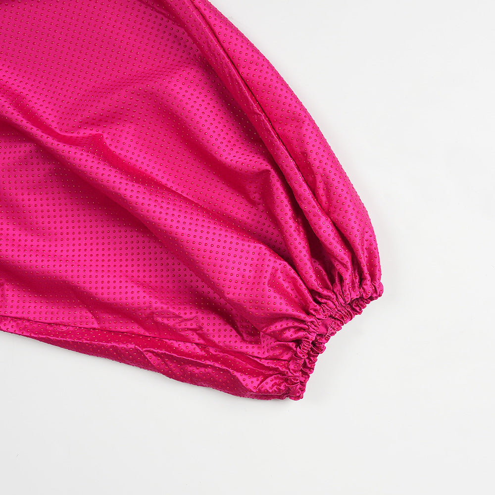 Plus Size Women V Neck Raglan Sleeve Dress 24