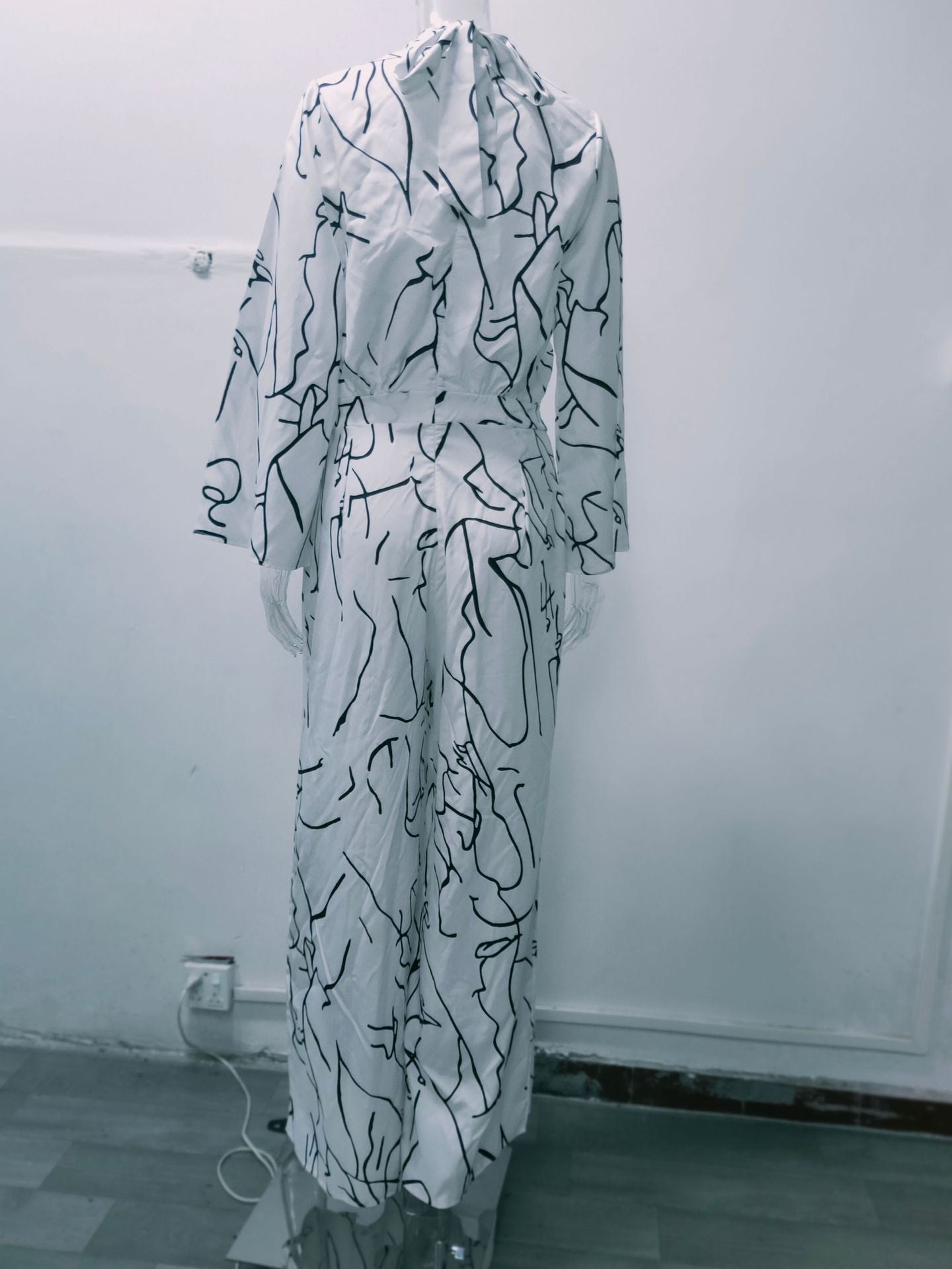 Women Summer Elegant Lace-Up Print Sleeveless Jumpsuit 22