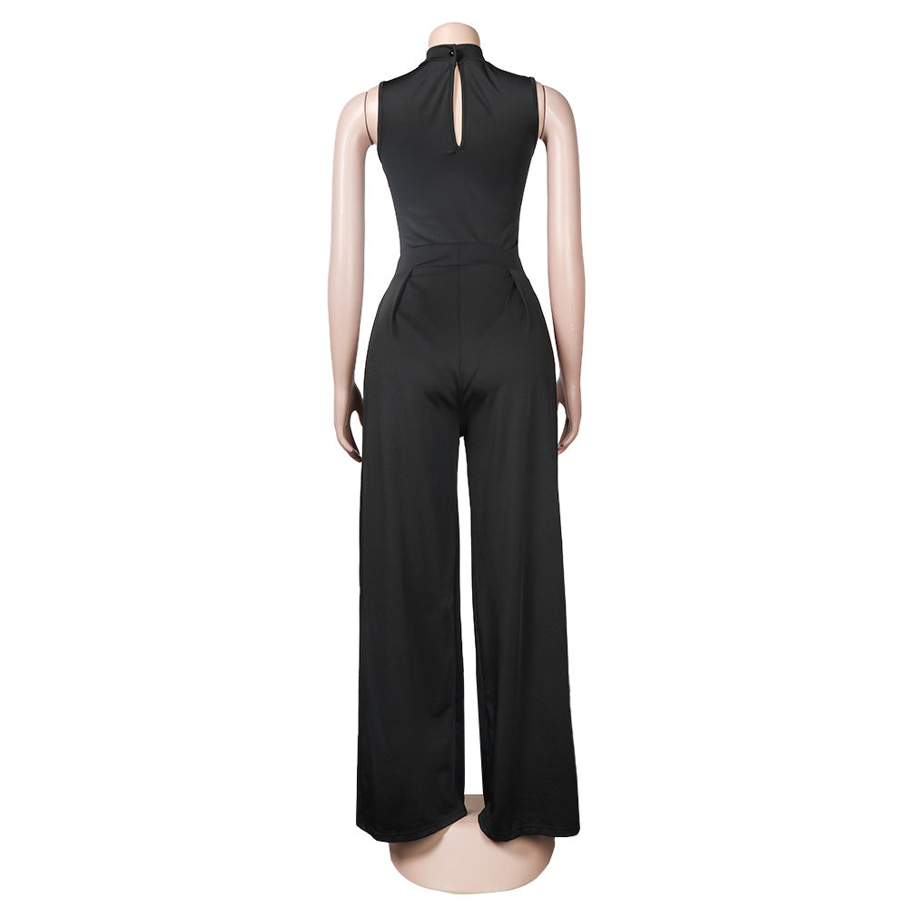 Fashion women's suit short-sleeved wide-leg pants solid color two-piece set 14