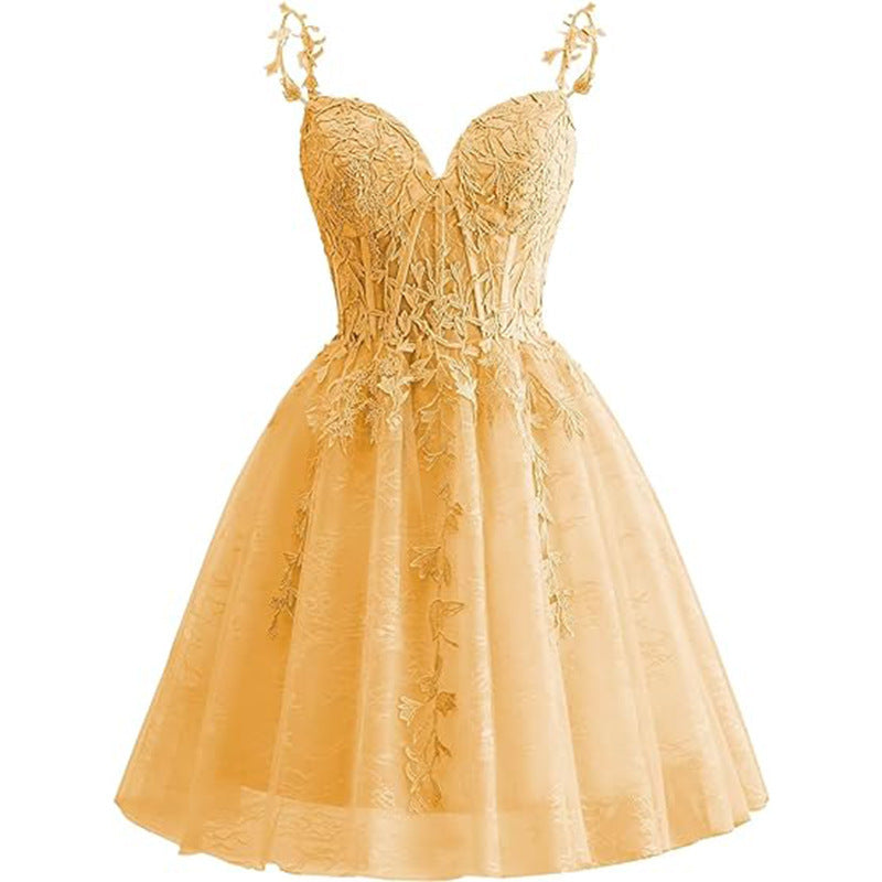 Women suspender sexy Formal Party evening dress（Processing time need 3-6 days） 4