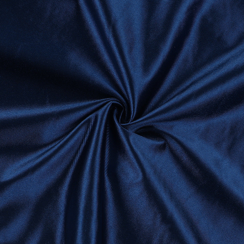 Autumn Chic Sexy Deep V Slim Waist Satin Slit Dress 31