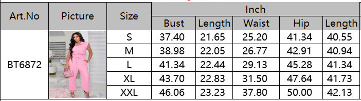 Women's Spring Summer Chic Elegant Solid Pink Sleeveless Top Pants Set 6