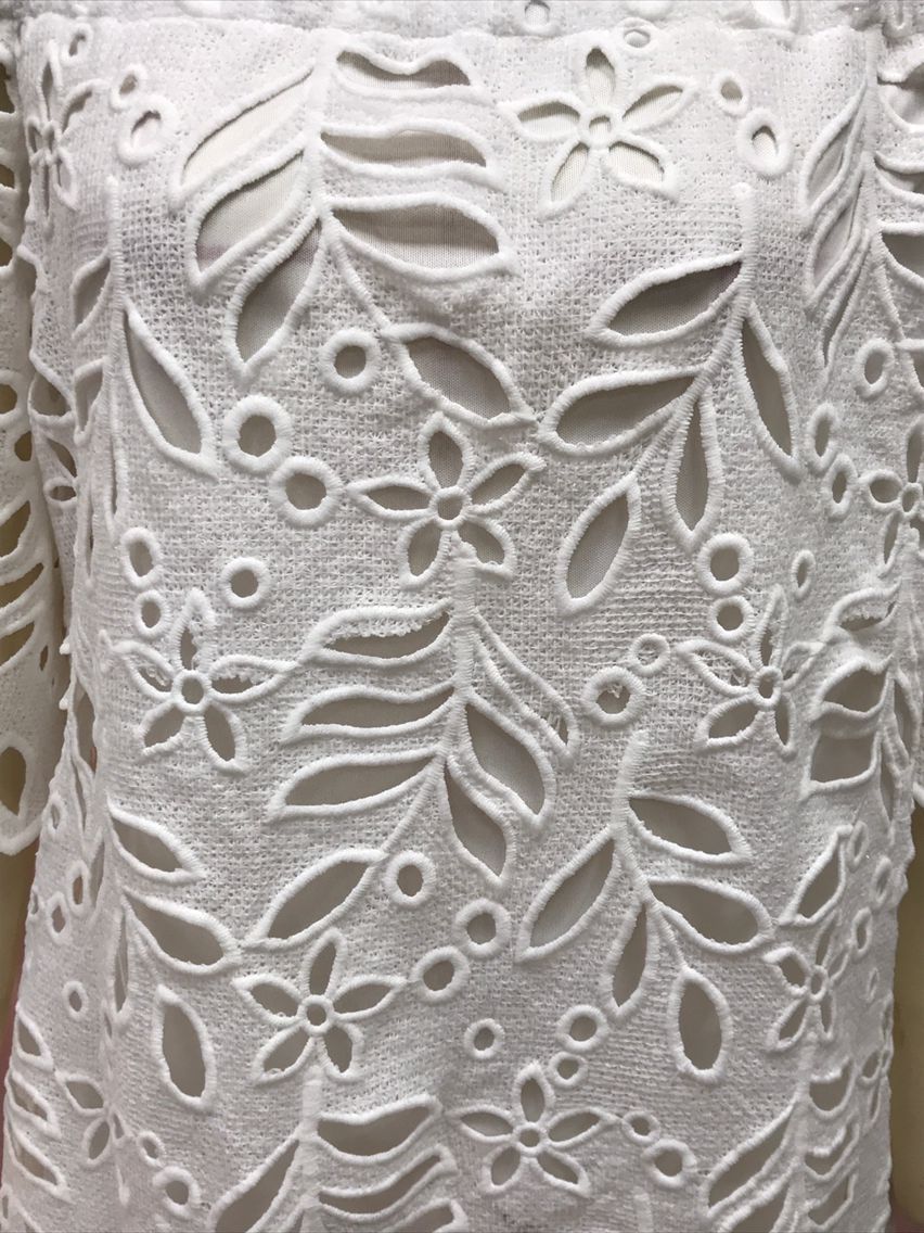 Spring Summer Solid Color Lace Half-Sleeve Off Shoulder Fashion Casual Dress 24