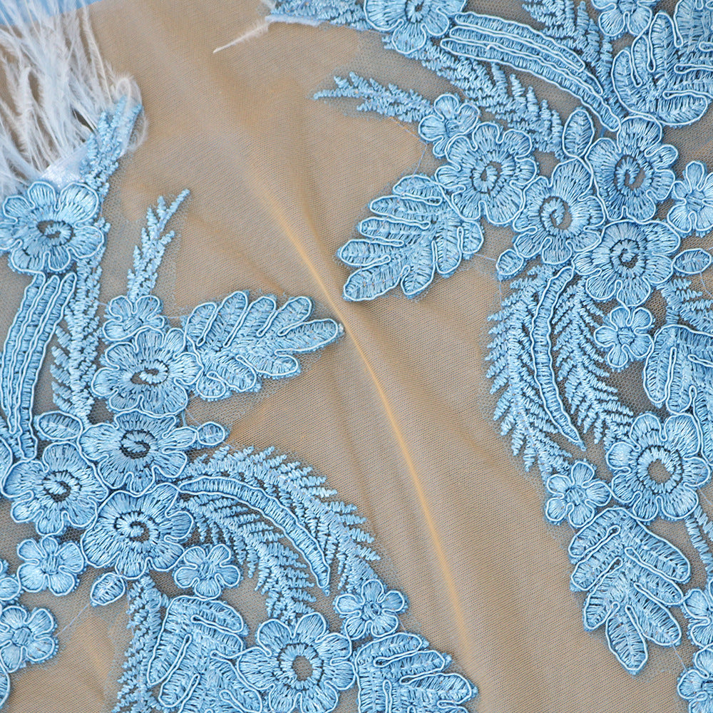 Women Sexy Strapless Dress See-Through Bodycon Party Dress 14