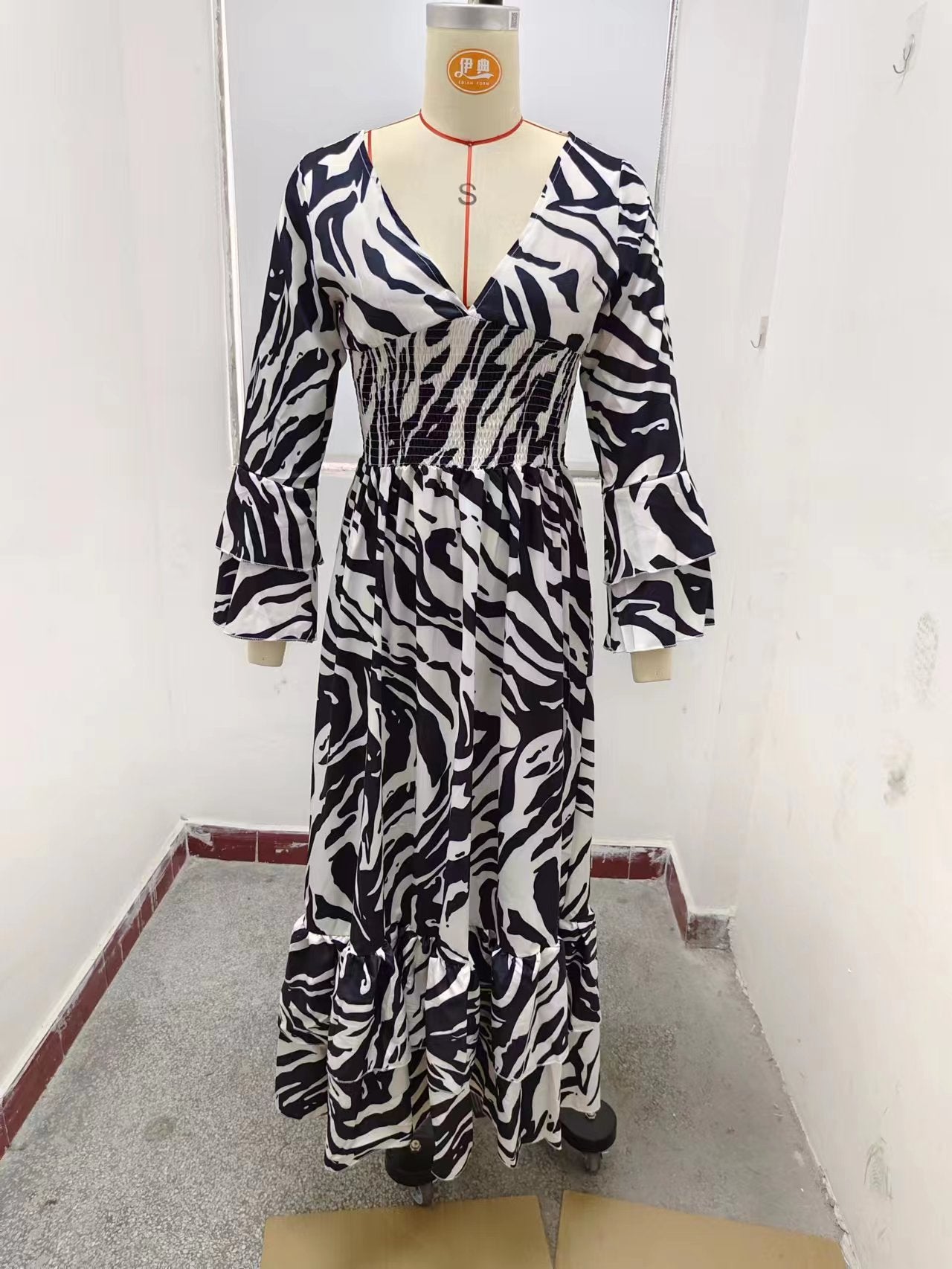 Women Printed Loose Casual Dress 16