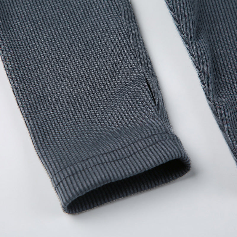 Embroidered Letter Half Turtleneck Crop Zipper Top + High Waist Pleated Skirt Casual Sports Two Piece Set For Women 17