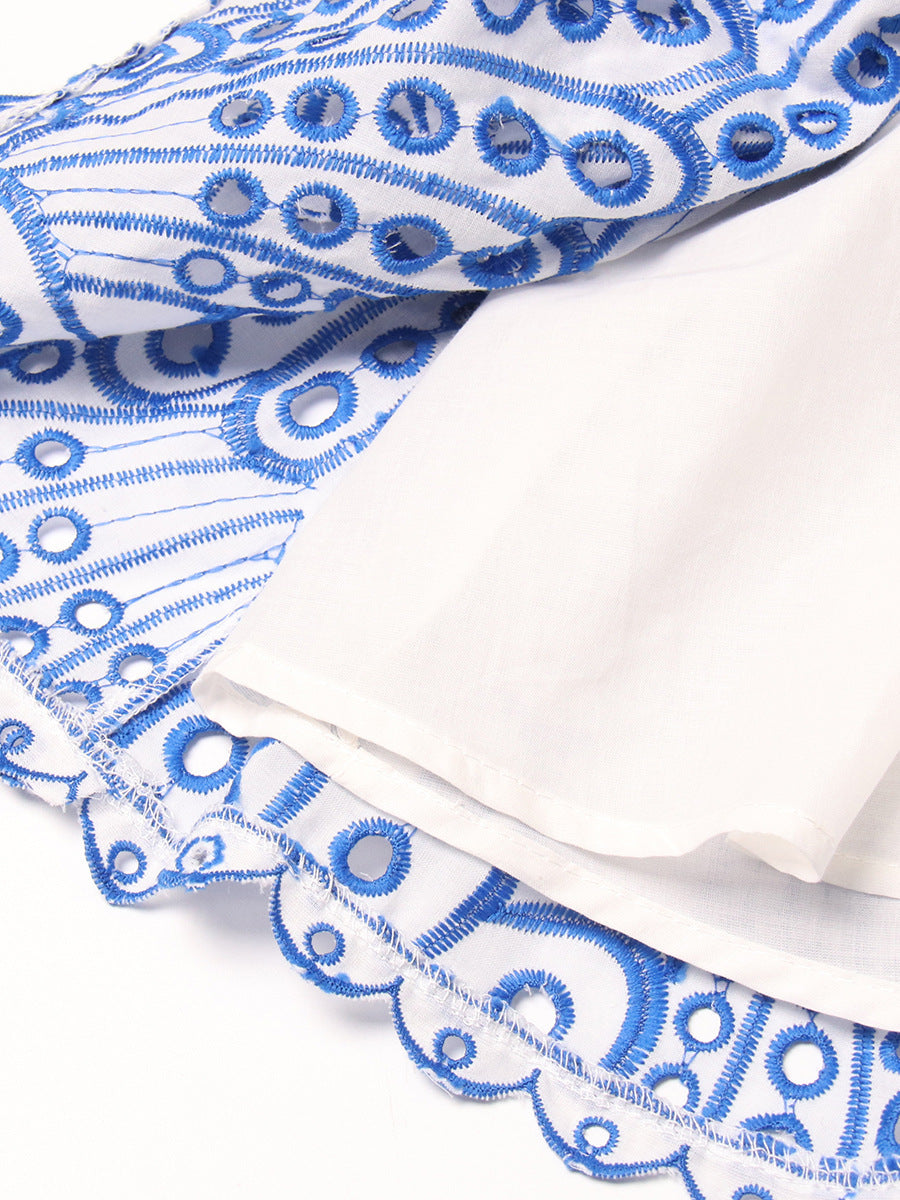 Bohemian Holiday Strapless Slim Waist Mini Cascading Ruffles Dress 11