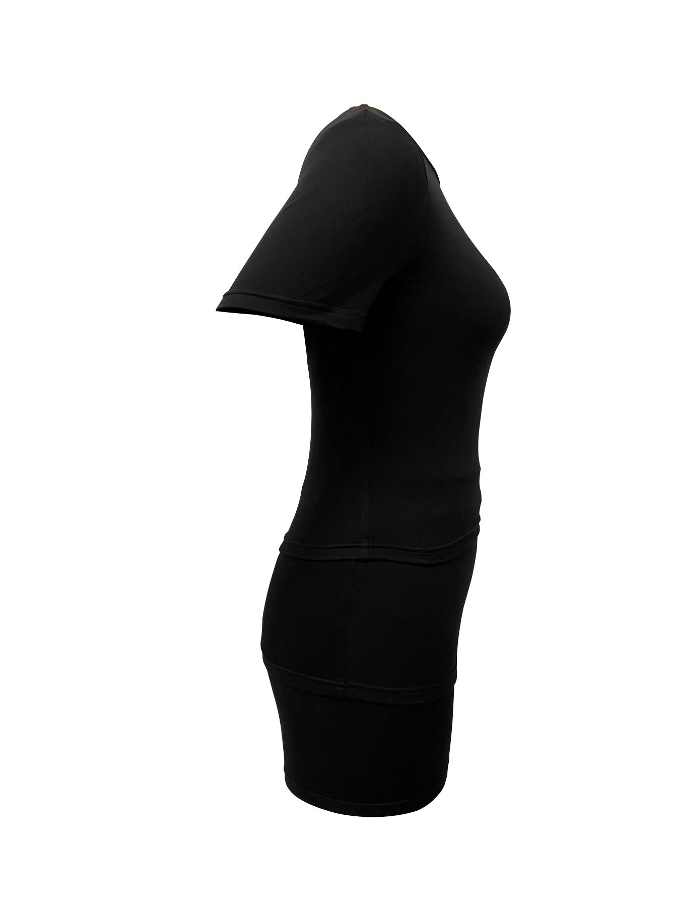 Women Round Neck Short Sleeve T-shirt Top and Casual Shorts Two-Piece Set 9