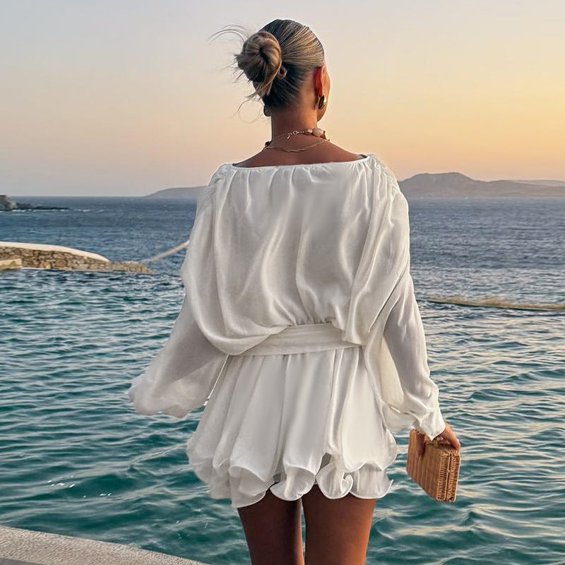 Autumn Fashion Chic Casual Long-Sleeve A-Line Dress 5