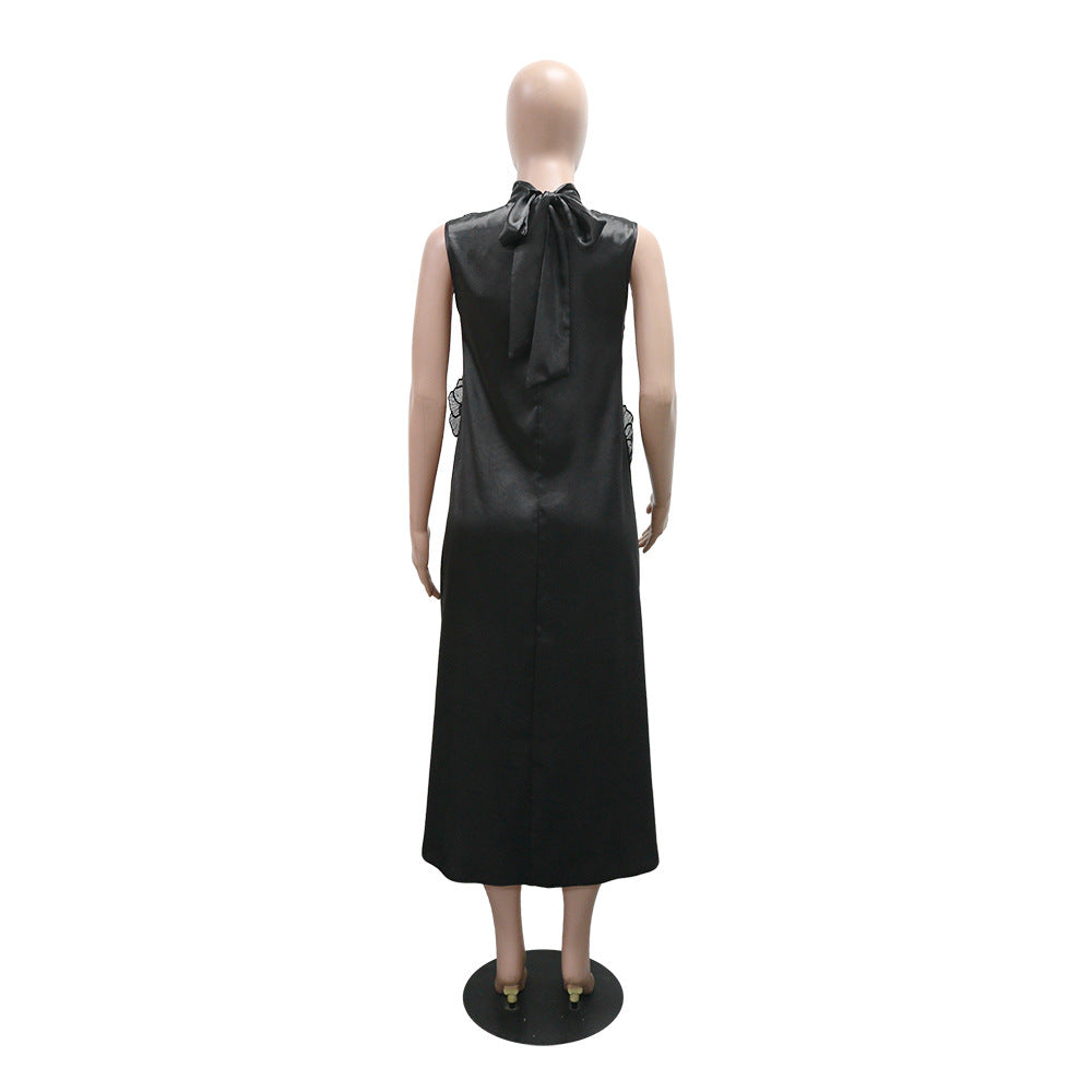 Women Round Neck Sleeveless Maxi Dress 9