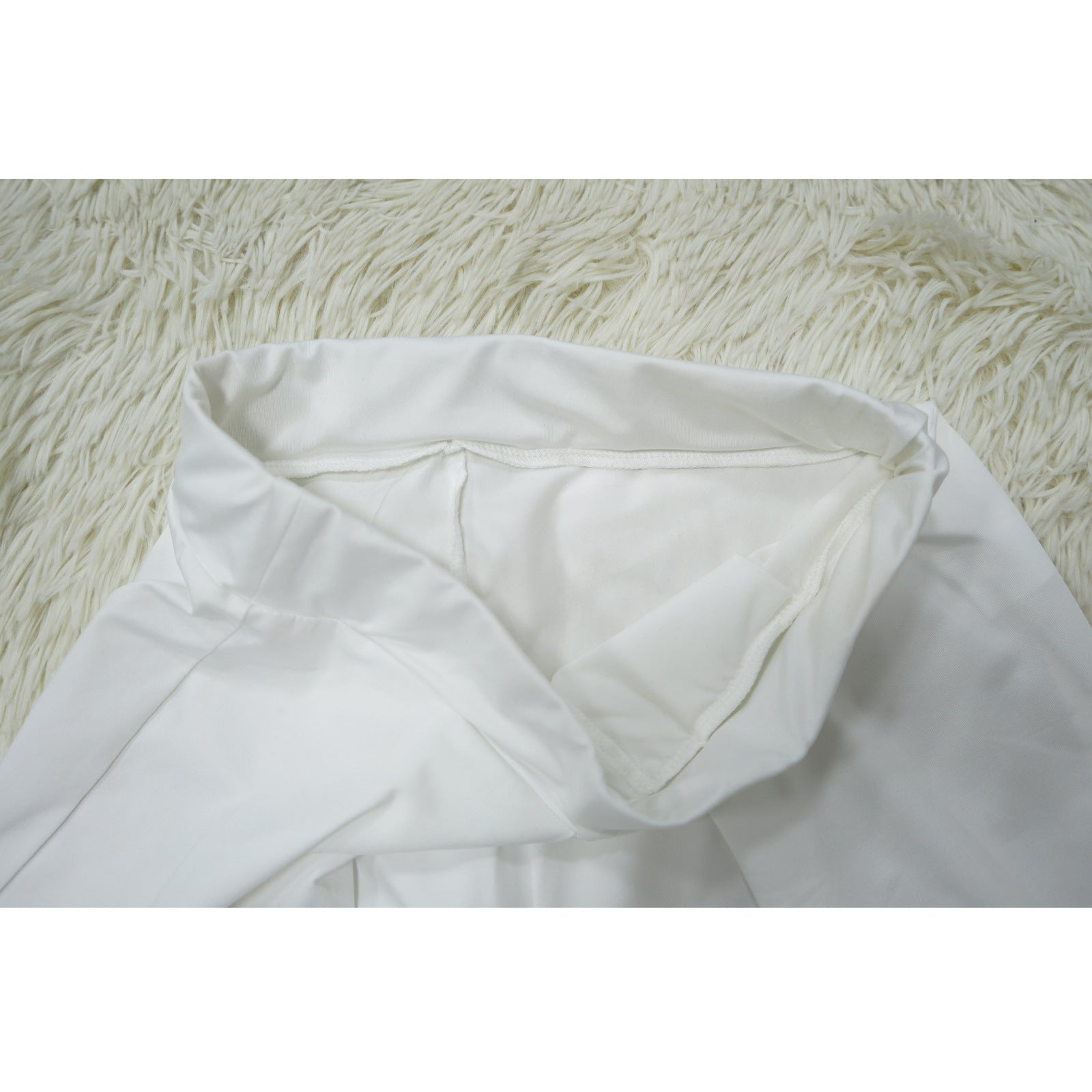 Women Casual Solid One-Shoulder Pleated Top and Pant Two-Piece Set 15