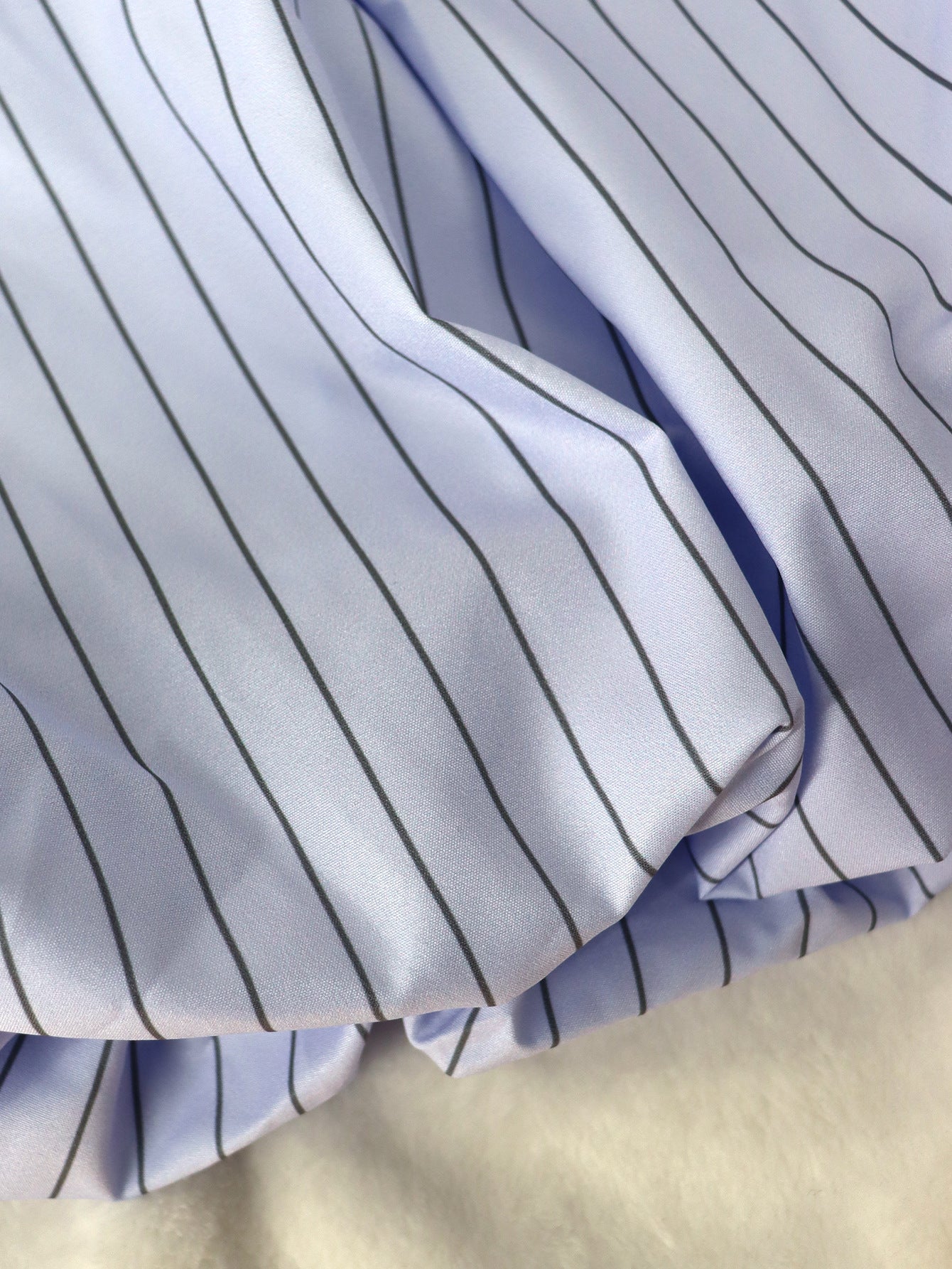 Women's Strapless Striped Slim High Waist Bubble Dress 7