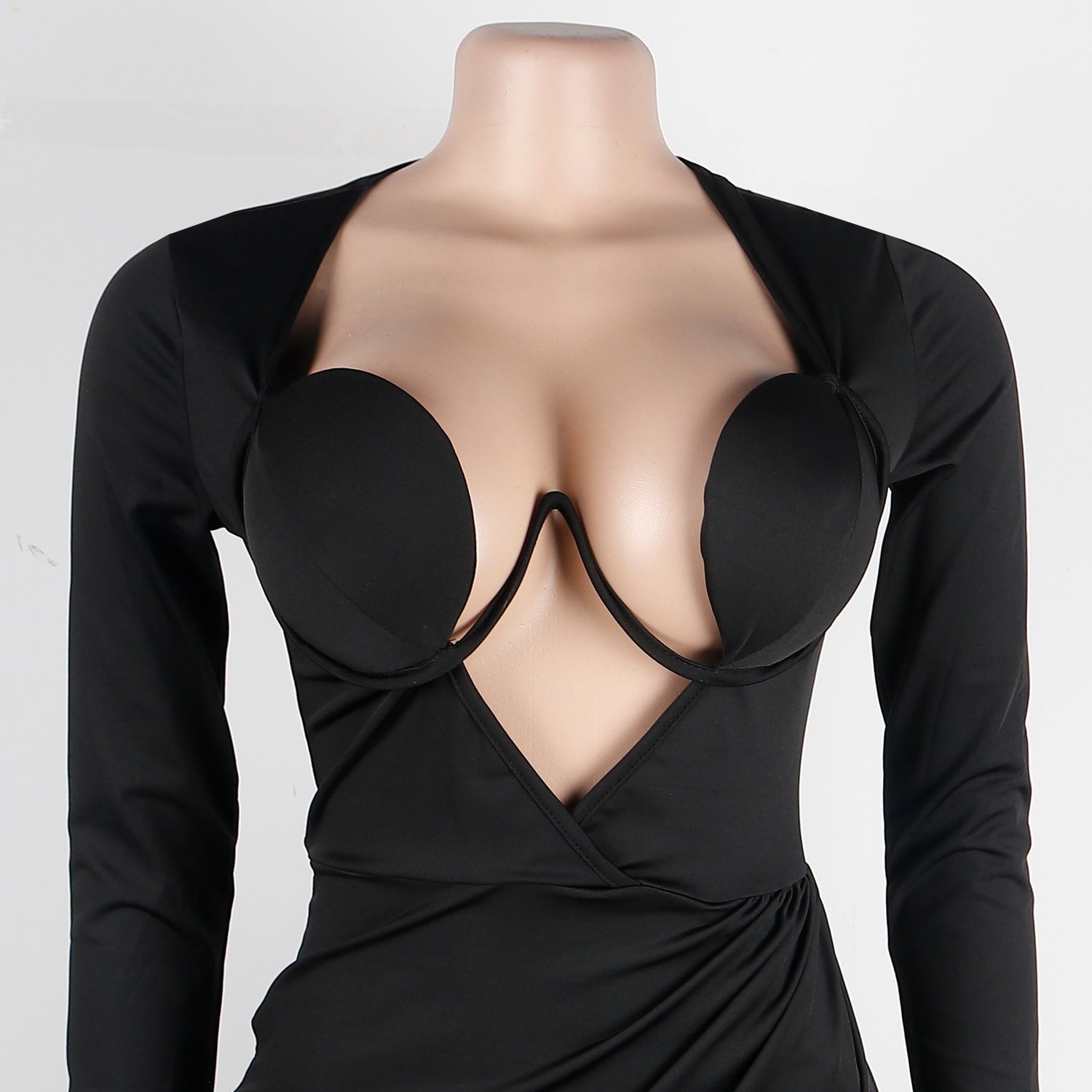 Sexy V-Neck Irregular Dress Nightclub Dress 16