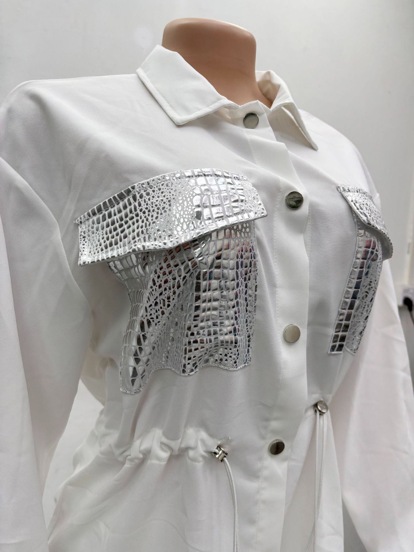 Spring Women's Suit Slim Waist Shirt Trousers Black Two-Piece Set 9