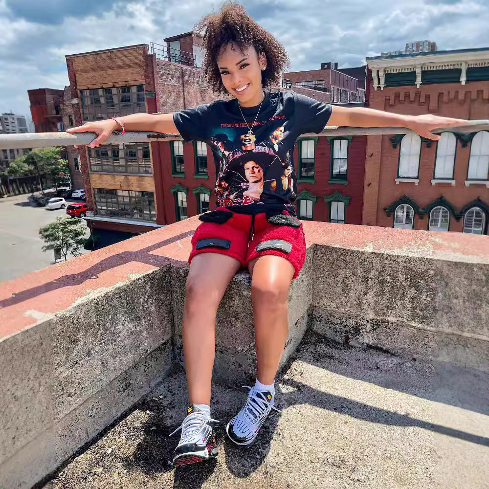 Women's Autumn Winter Casual Trousers Fashion Slim Fleece Casual Shorts 4