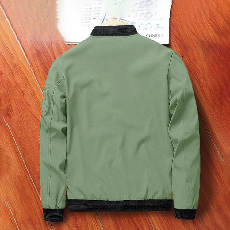 Men's Casual Zip Stand Collar Jacket 14