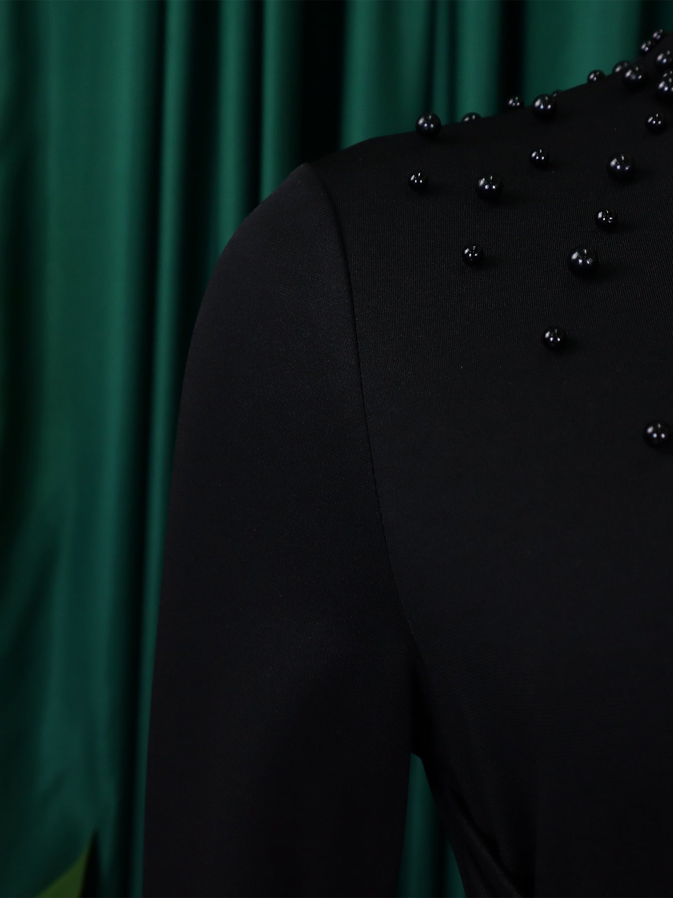 Women High Neck Elegant Beading African Dress 33