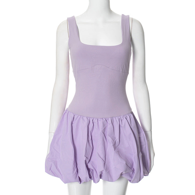 Women Summer Solid Sleeveless Dress 12