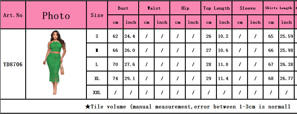 Women's Sexy Fashion Low Back Lace-Up Two-Piece Set 8