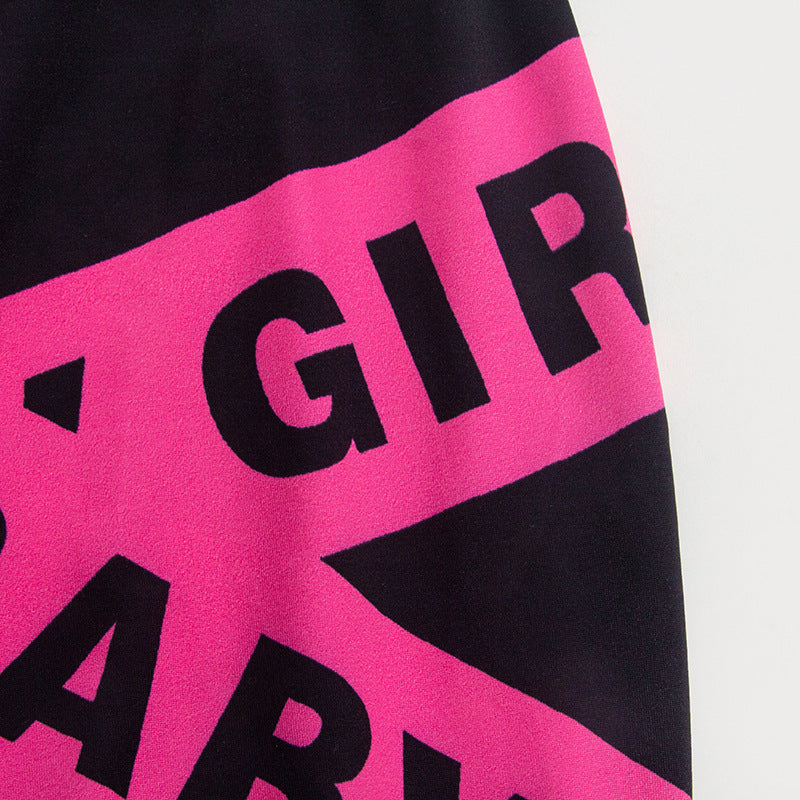 Spring Summer Style Sleeveless Fashion Letter Printed Strapless Top Long Skirt Women's Two Piece Set 12