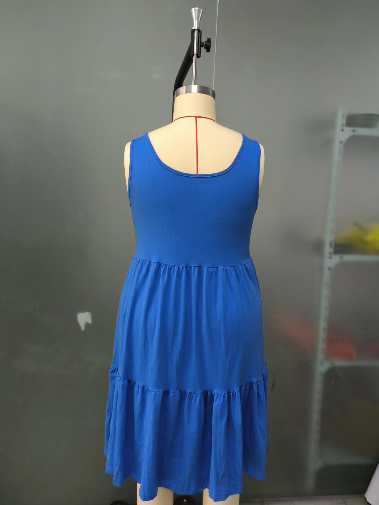 Women's Spring Summer Solid Color Strap Casual Dress 17