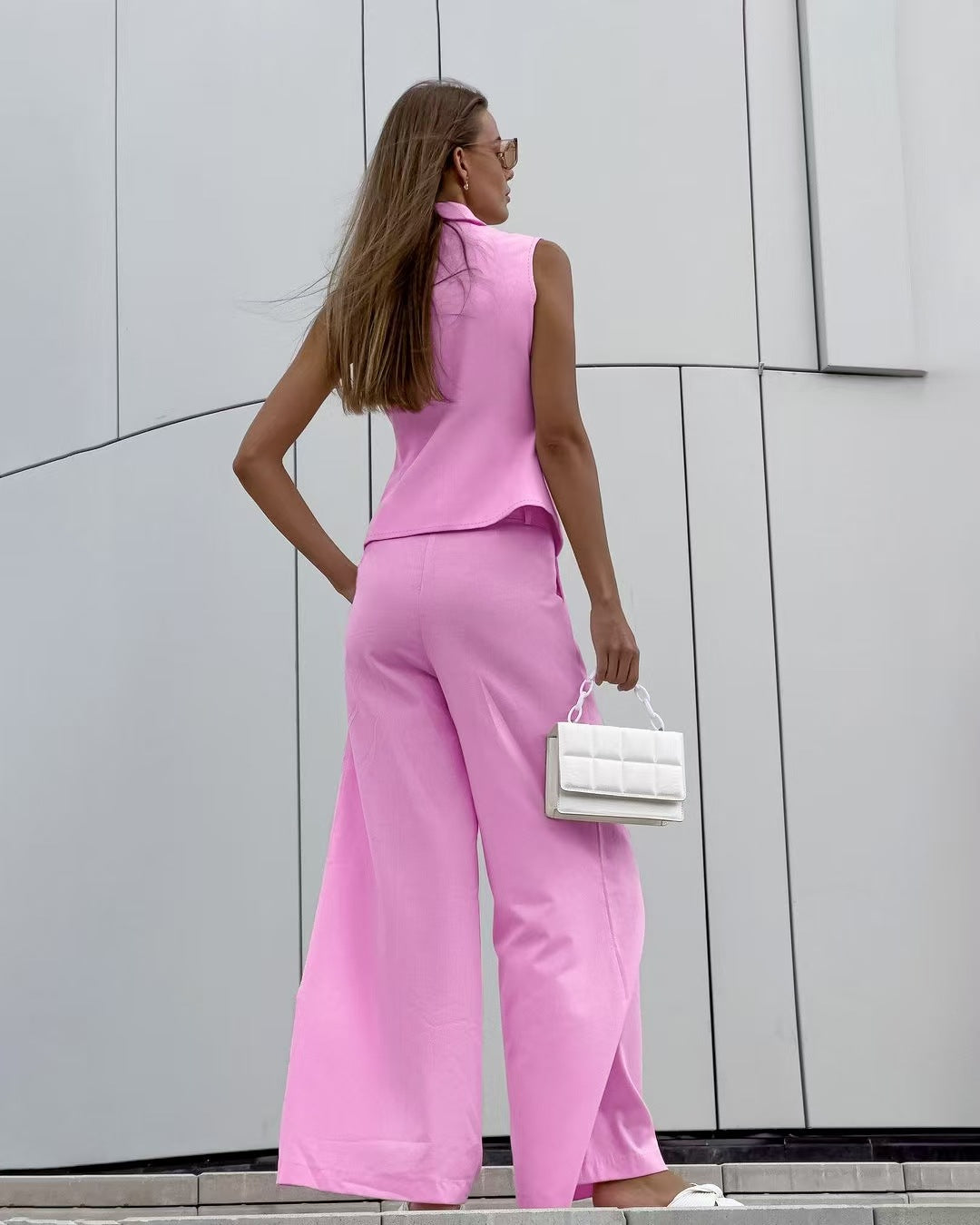 Women Casual Vest and Trousers Two-piece Set 10