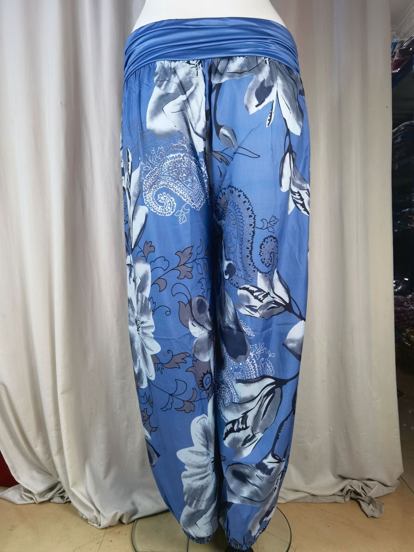 Women Printed Casual Wide-Leg Pants 39