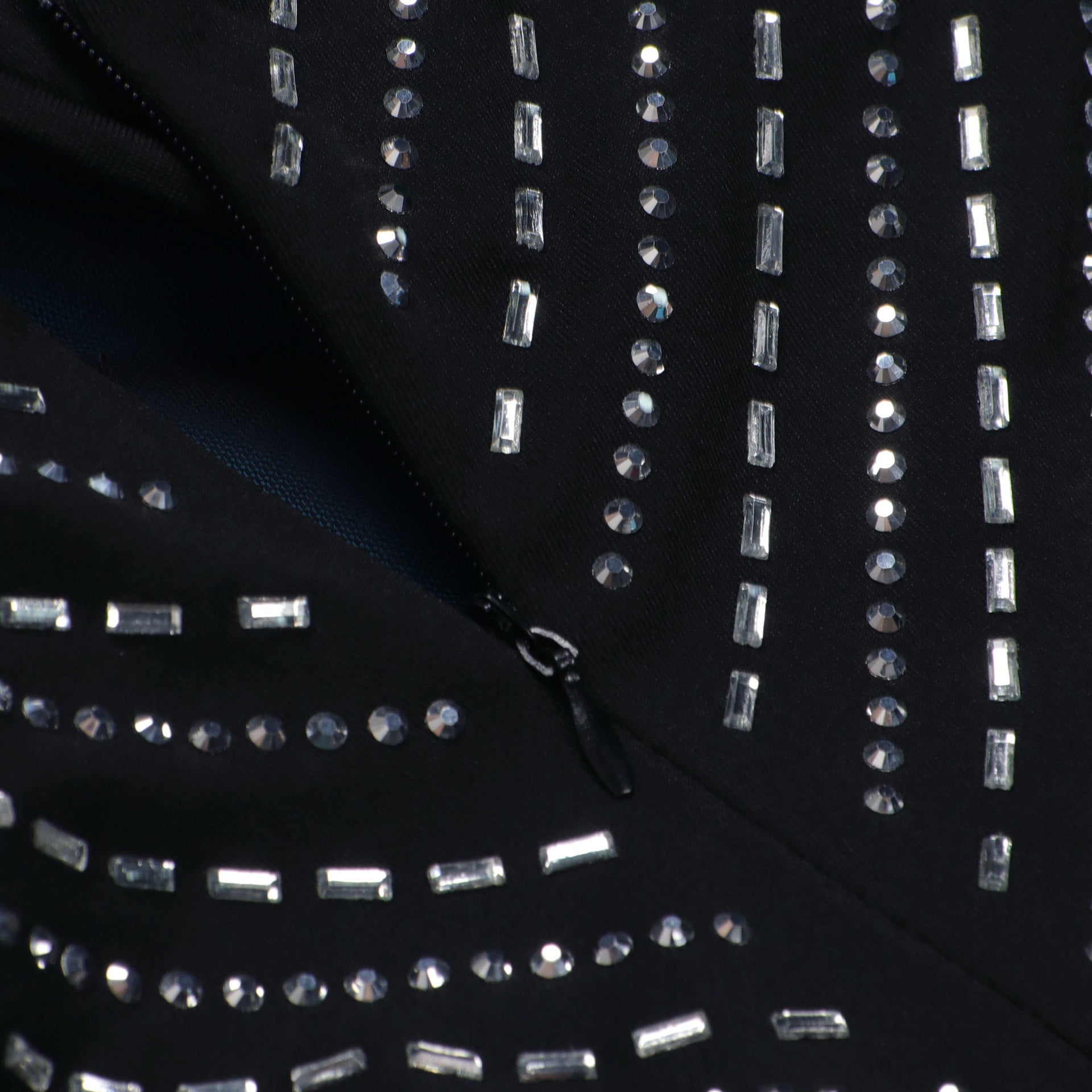 Women Sexy Long Sleeve Beaded Backless Hollow Solid Dress 37