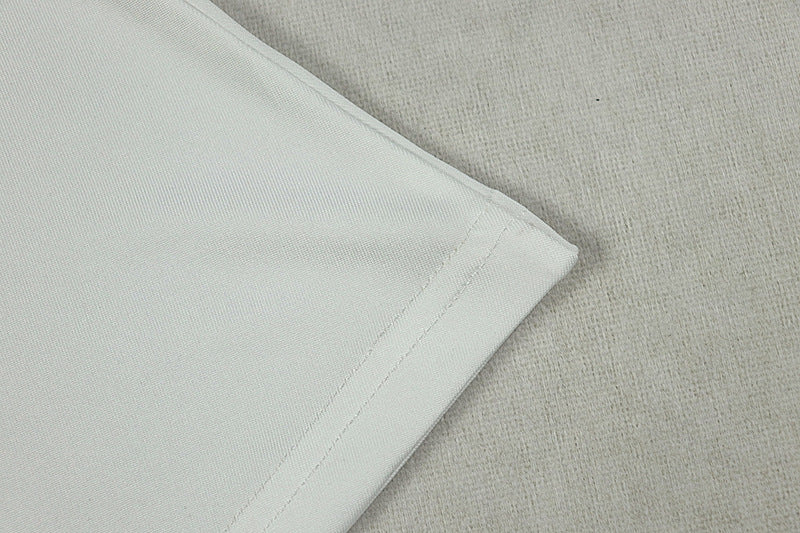 Chic Women's Fashion Cut-Out Slit Irregular Round Neck Solid Color Pleated Dress 28