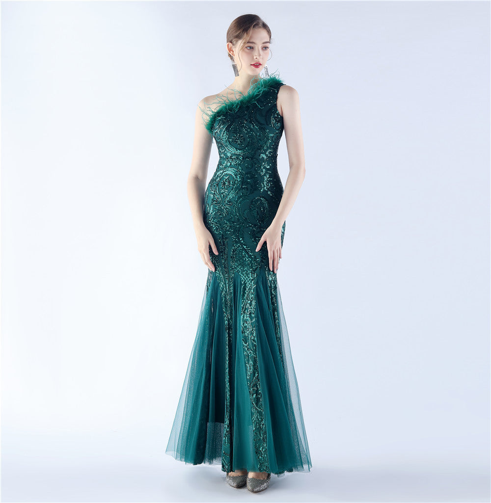 Plus Size Women Sequin Formal Party Evening Dress 9