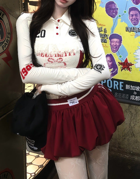 Women American Lace T-shirt