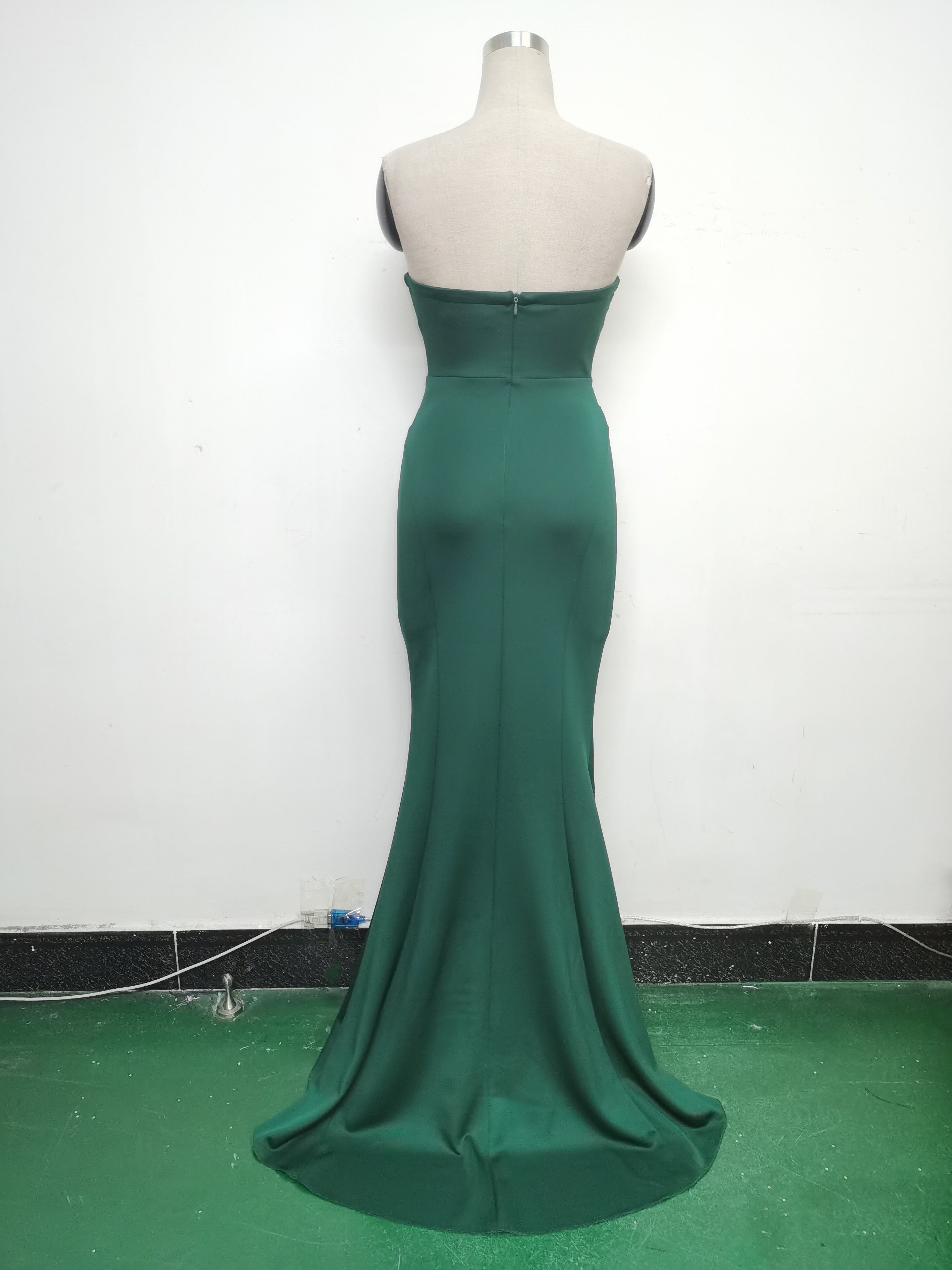 Women Sexy Off Shoulder Satin Evening Dress 27