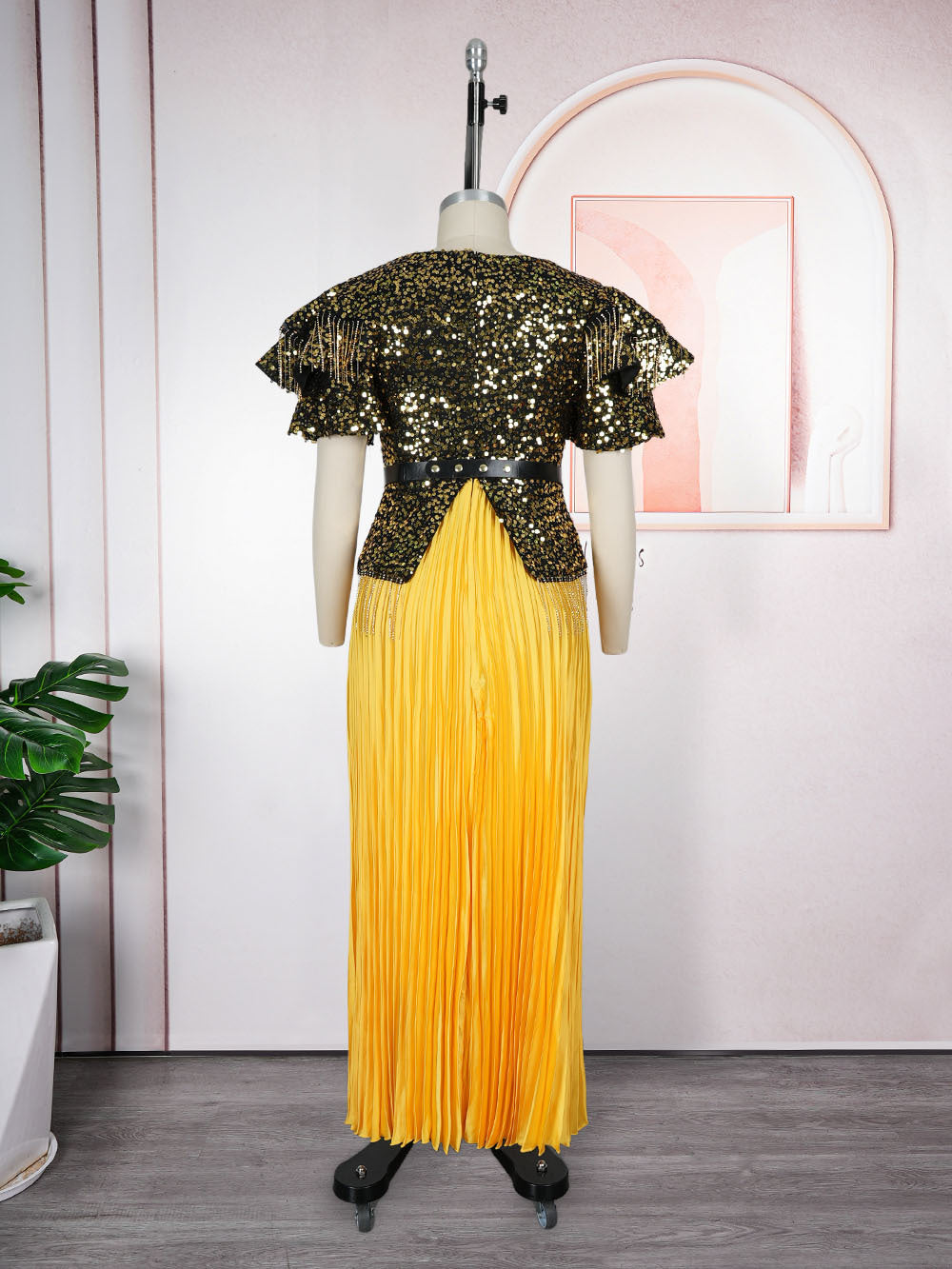 Plus-size African Women elegant sequin dress Dresses 14