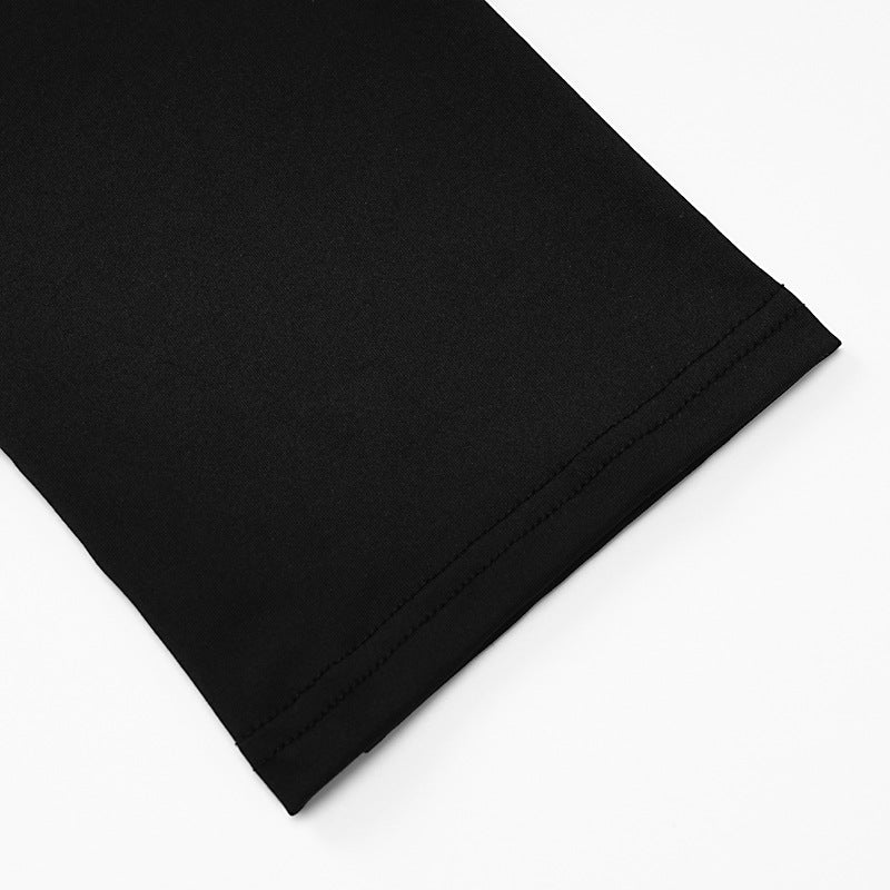 Women's Autumn And Winter Fashionable Sexy Slim Fit Low Back Solid Color Bodycon Dress 14