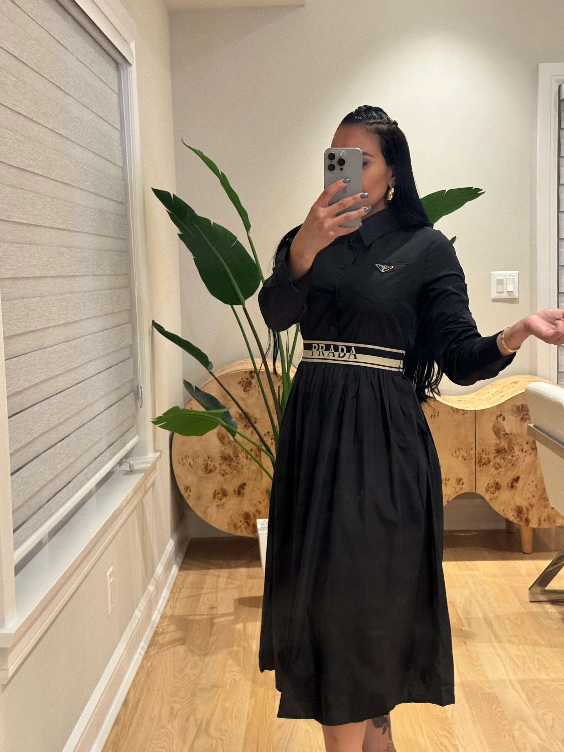 Women Autumn and Winter Elegant Shirt Dress (with Pockets) 10