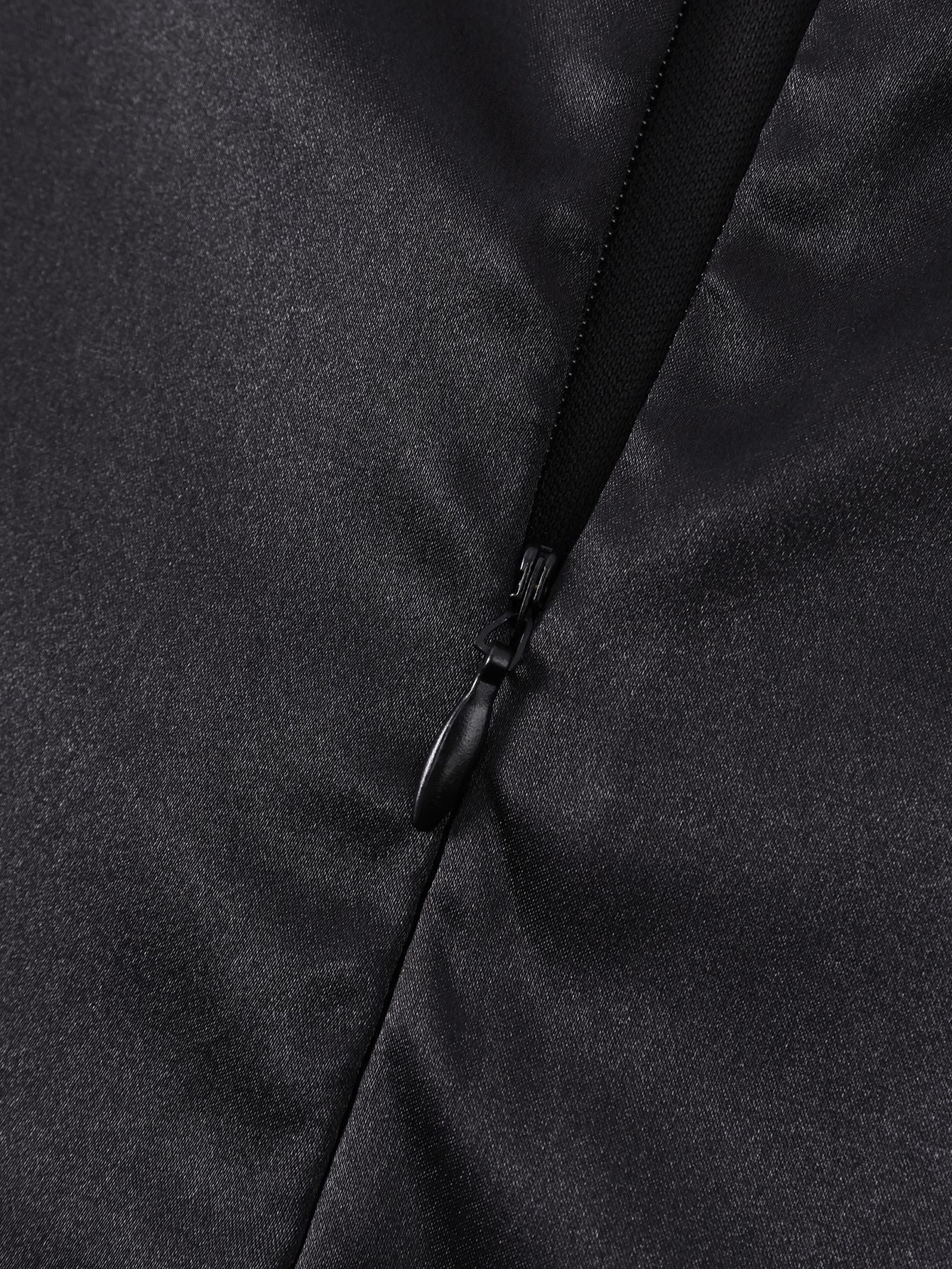 Leopard Print High-Slit Low Back Mesh Dress 12