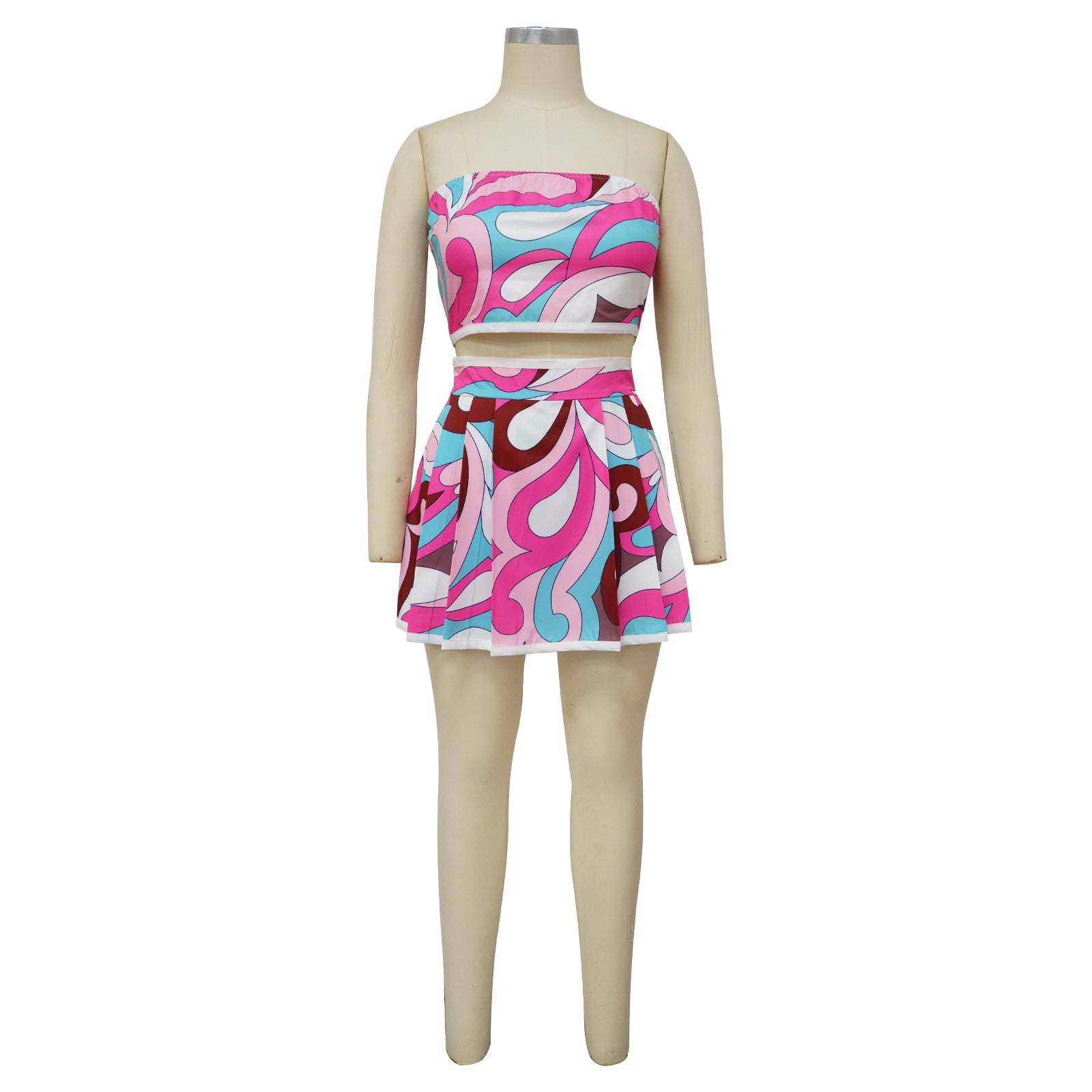 Women's Summer Sexy Camisole Short Top Culottes Two-Piece Set 10