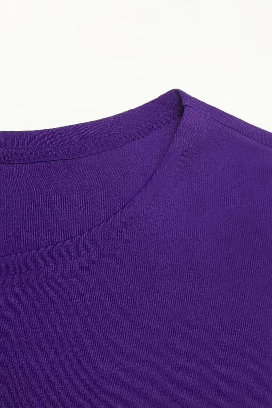 Women's Plus Size Elegant Slim Waist Round Neck Solid Color Dress 9