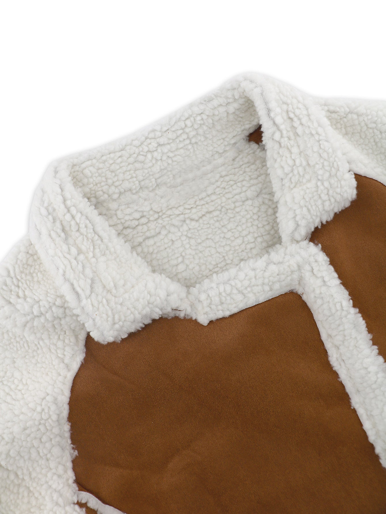 Women's winter Lambswool Jacket Denim Leather Zipper Jacket 10