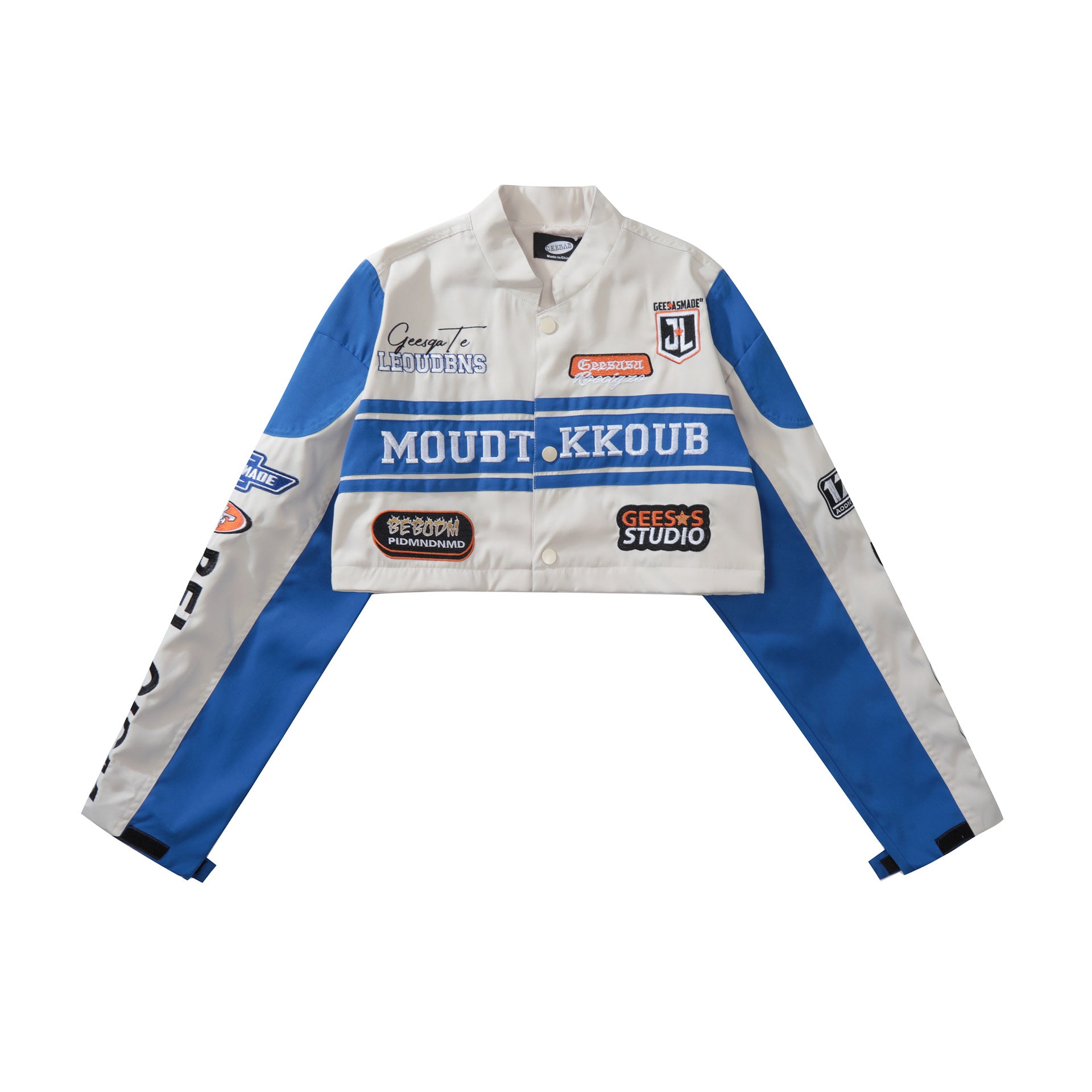 Men's detachable embroidered jacket 13