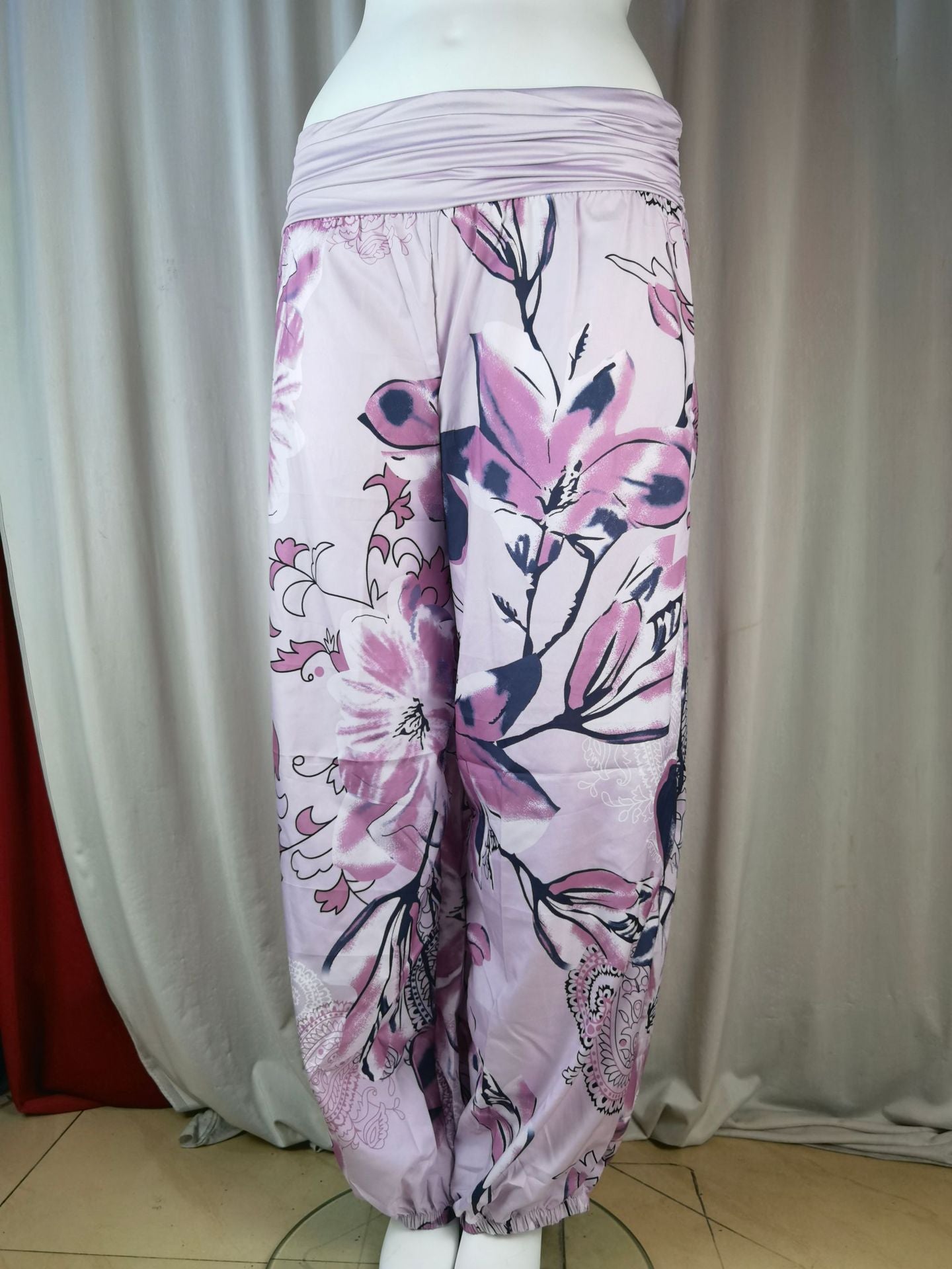 Women Printed Casual Wide-Leg Pants 47