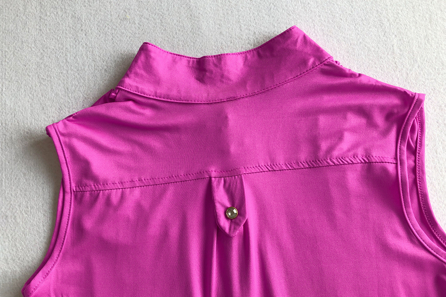 Women's Single Breasted Sleeveless High Waist Belted Wide Leg Jumpsuit 23