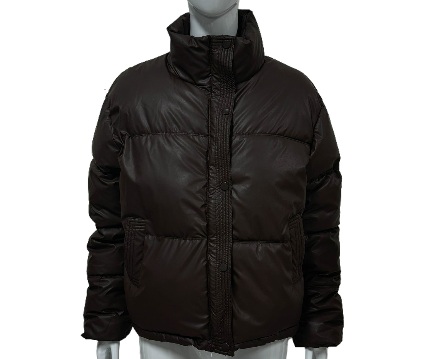 Women Turndown Collar Padding Jacket 15