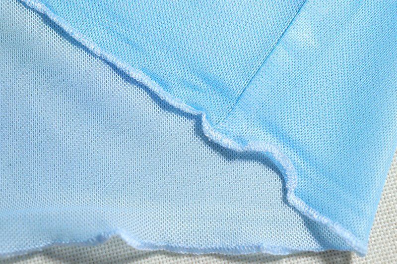 Women sexy lace-up vest And split printed skirt two-piece set 15