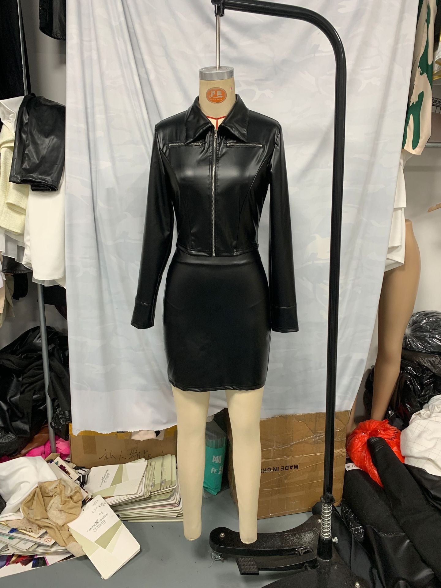 Women Fall Sexy Top and Skirt Two-Piece Set 7