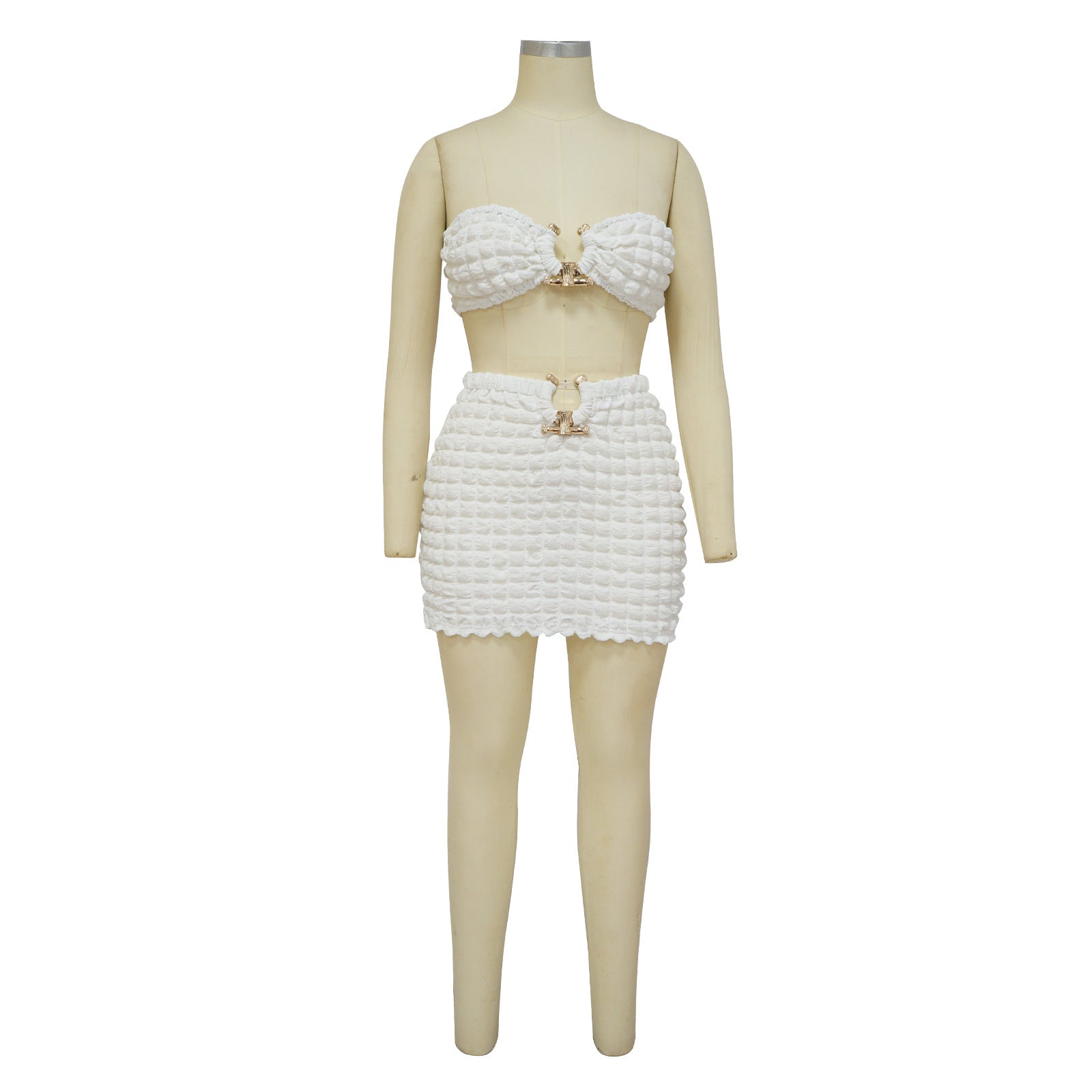 Women Sexy Bandeau Top and Skirt Two-Piece Set 19