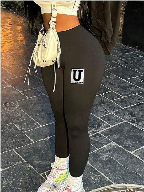 Women Fall/Winter Printed Casual Pants 7