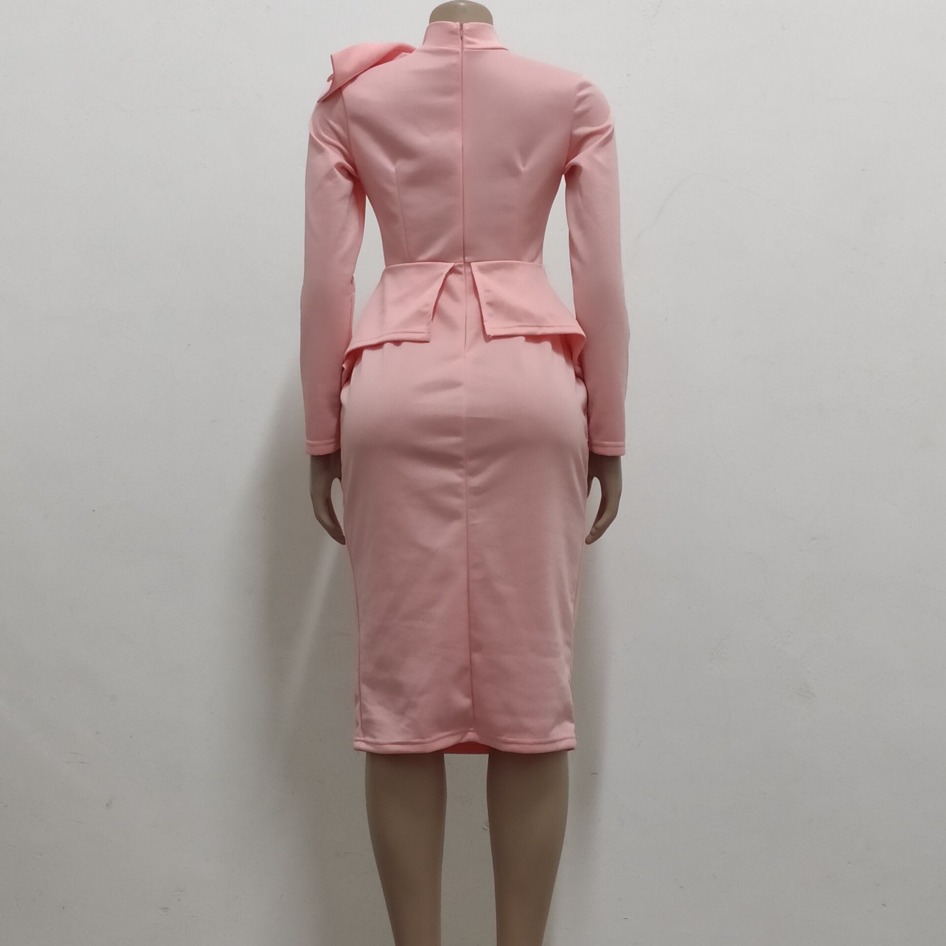 Women sexy diagonal bow dress 41