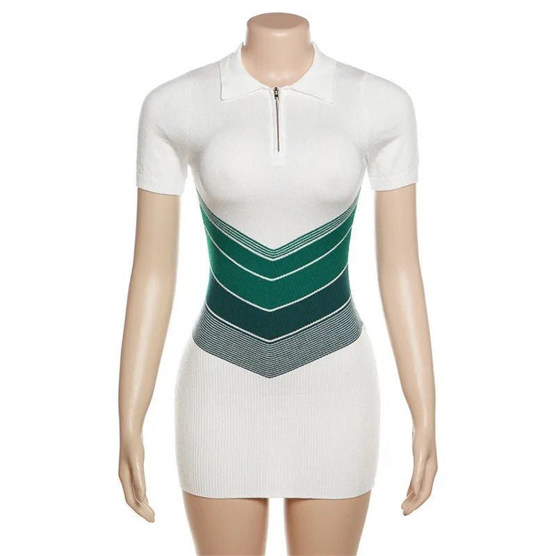 Women Casual V-neck short-sleeved printed dress 8