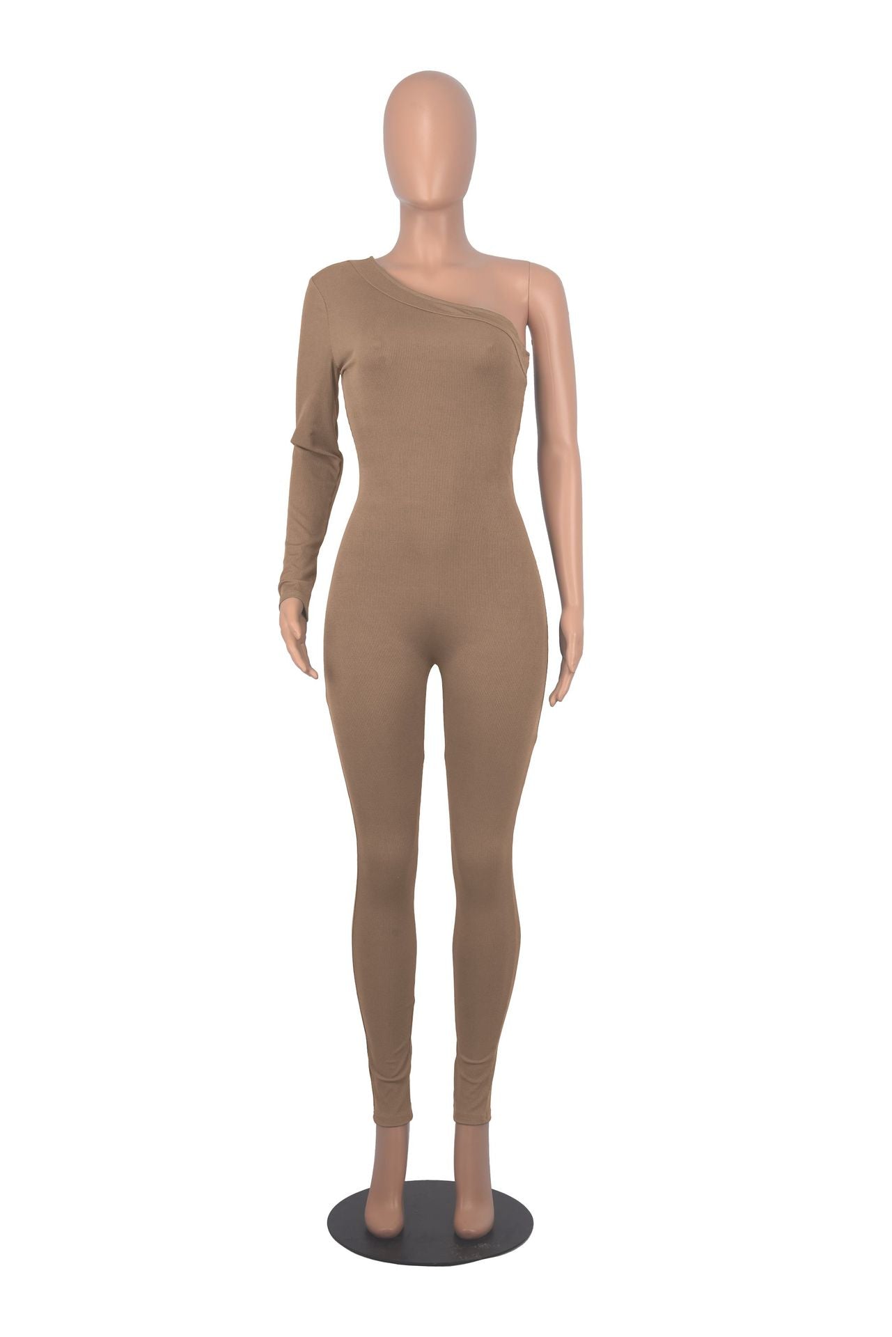 Women Fall Slash Shoulder Jumpsuit 31